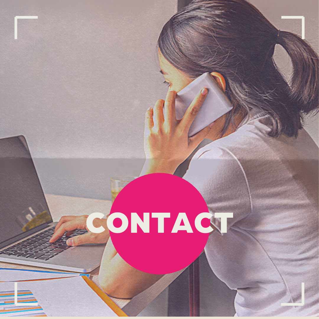 Bright-Spot-Fundraising-Contact-With-Text A photograph of someone on a telephone