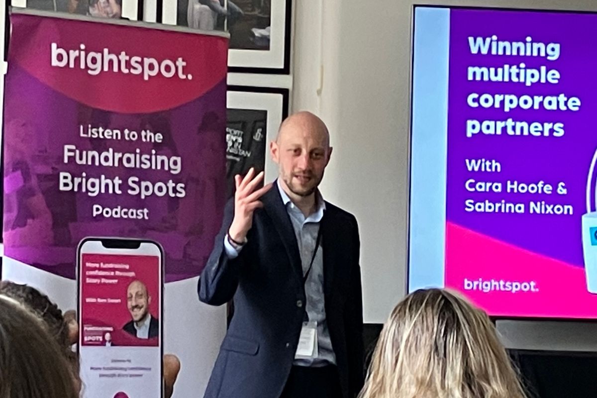 A photo of Rob Woods delivering Corporate Partnerships Consultancy